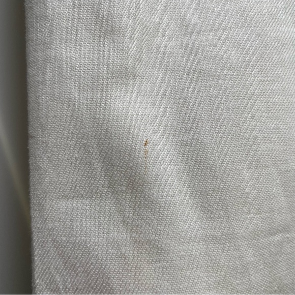 Banana Republic High Rise Linen Blend Wide Leg Trousers White Ecru - Picture 8 of 13